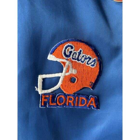 Vtg Locker Line Florida Gators Satin Bomber Jacket L Custom Patches Pins 90s USA - Picture 8 of 16